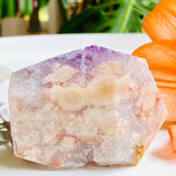 Amethyst and Pink Flower Agate Freeform PAFF-04 - Nature's Magick