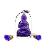 Amethyst Buddha pendant PPGJ332a - Nature's Magick