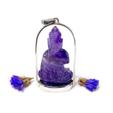 Amethyst Buddha pendant PPGJ332a - Nature's Magick