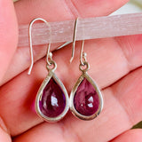 Amethyst faceted teardrop earrings KEGJ806 - Nature's Magick