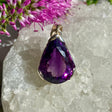 Amethyst faceted teardrop pendant KPGJ2709 - Nature's Magick