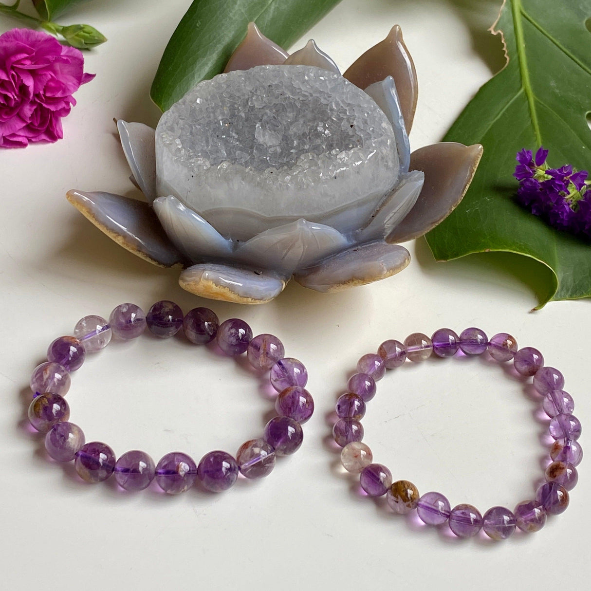 Amethyst Garden Quartz bracelet - Nature's Magick