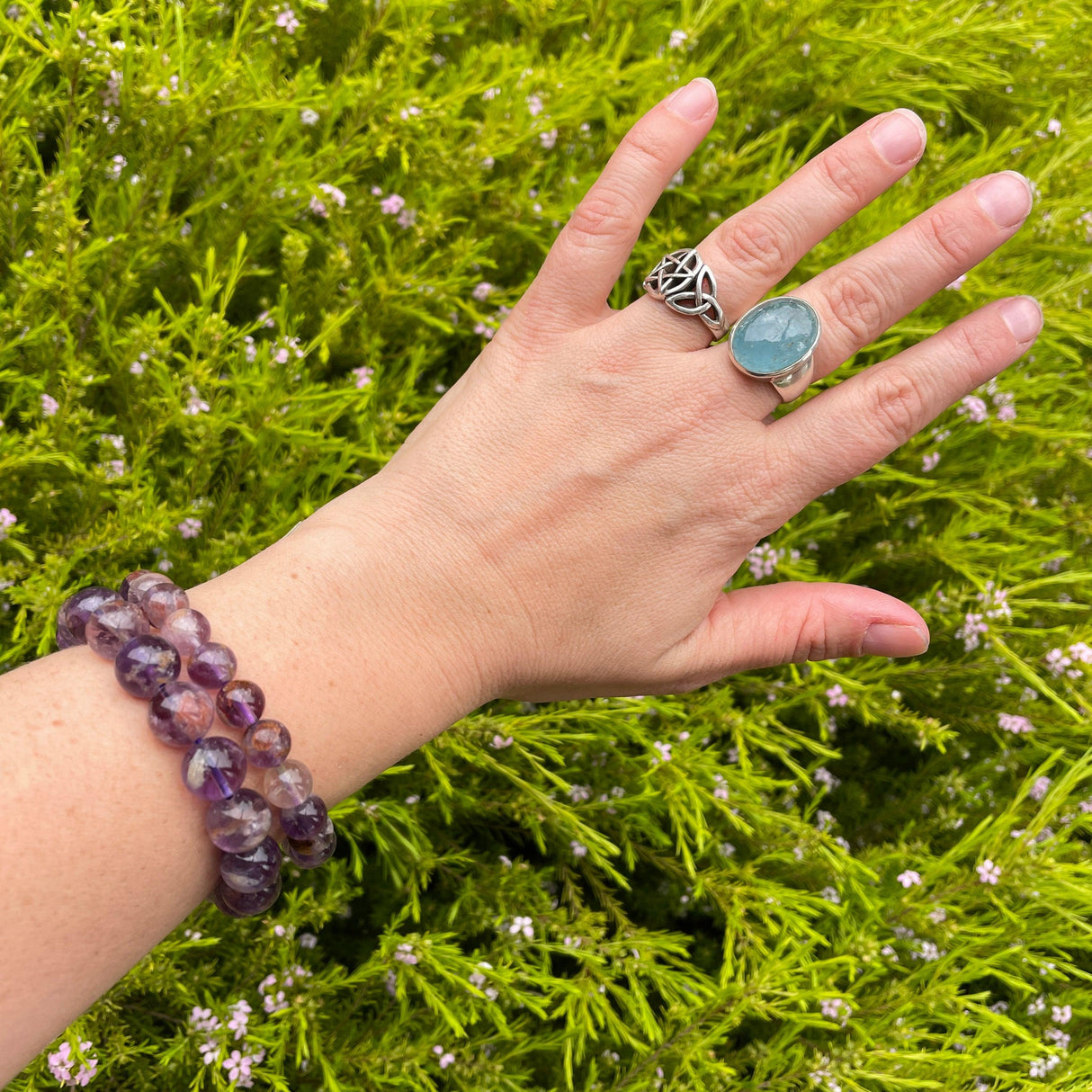 Amethyst Garden Quartz bracelet - Nature's Magick