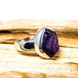 Amethyst raw ring s.7.5 PRGJ206 - Nature's Magick