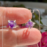 Amethyst raw stud earrings KEGJ1183 - Nature's Magick