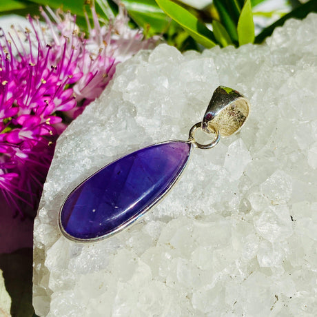 Amethyst small teardrop pendant KPGJ2803 - Nature's Magick