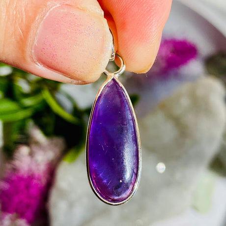 Amethyst small teardrop pendant KPGJ2803 - Nature's Magick