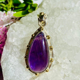 Amethyst teardrop pendant KPGJ2941 - Nature's Magick