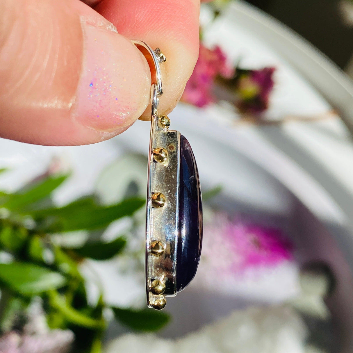 Amethyst teardrop pendant KPGJ2941 - Nature's Magick