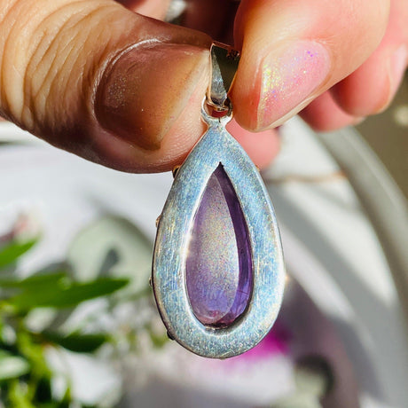 Amethyst teardrop pendant KPGJ2941 - Nature's Magick