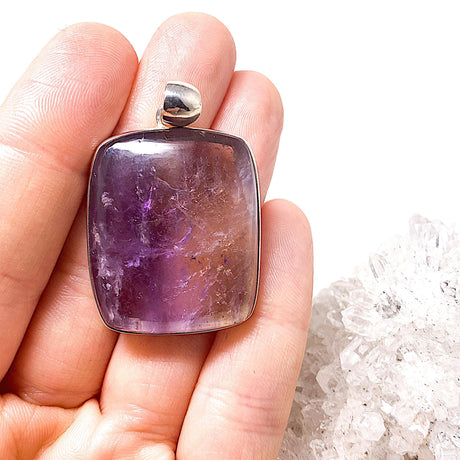 Ametrine Cabochon Square Pendant KPGJ1248 - Nature's Magick