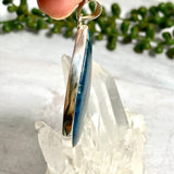 Apatite teardrop cabochon pendant KPGJ2568 - Nature's Magick