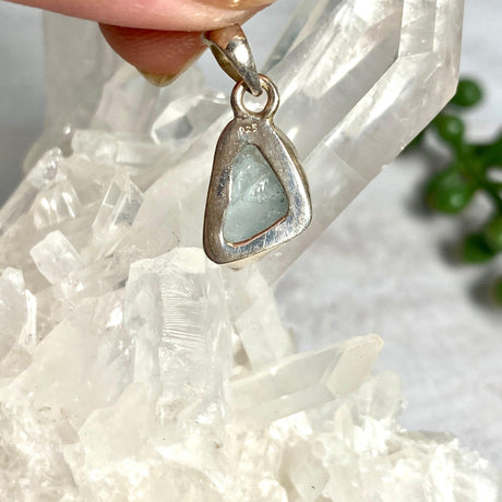 Aquamarine Petite Raw Pendant PPR-AQ - Nature's Magick