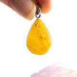 Baltic Amber - Butter Amber small drop pendant AMB87 - Nature's Magick