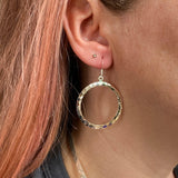 Beaten Circle earrings SE1801 - Nature's Magick