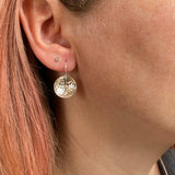 Beaten Concave earrings SE1806 - Nature's Magick