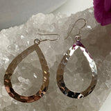 Beaten Teardrop earrings SE1804 - Nature's Magick