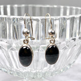 Black Jade Oval Earrings BJE-01 - Nature's Magick