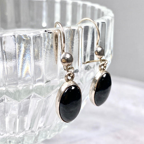 Black Jade Oval Earrings BJE-01 - Nature's Magick