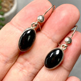 Black Jade Oval Earrings BJE-01 - Nature's Magick