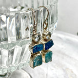 Blue Apatite & Blue Topaz earrings KEGJ655 - Nature's Magick
