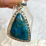 Blue Apatite freeform pendant KPGJ3469 - Nature's Magick