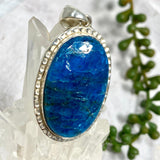 Blue Apatite oval pendant KPGJ3462 - Nature's Magick