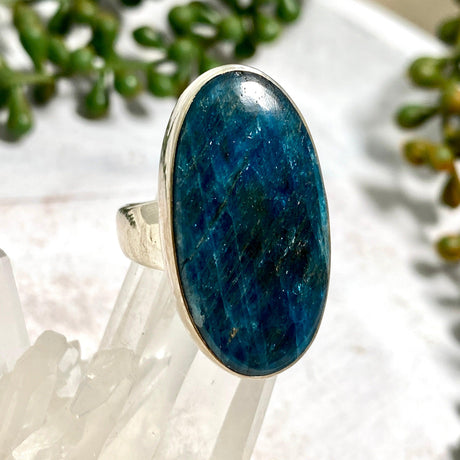 Blue Apatite oval ring s.9 KRGJ1790 - Nature's Magick