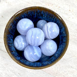 Blue Lace Agate Mini Spheres BLCE - Nature's Magick