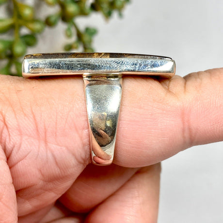 Bronzite rectangular ring s.11 KRGJ2461 - Nature's Magick