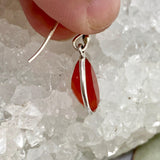 Carnelian teardrop faceted earrings KEGJ326 - Nature's Magick