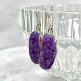 Charoite freeform earrings KEGJ1257 - Nature's Magick