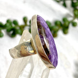 Charoite long ring s.7 KRGJ1250 - Nature's Magick