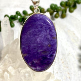 Charoite oval pendant KPGJ3390 - Nature's Magick