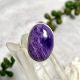 Charoite oval ring s.8 KRGJ2668 - Nature's Magick