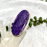 Charoite oval ring s.9 KRGJ2079 - Nature's Magick