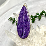 Charoite teardrop pendant KPGJ2752 - Nature's Magick