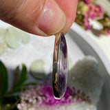 Chevron Amethyst teardrop pendant KPGJ2936 - Nature's Magick