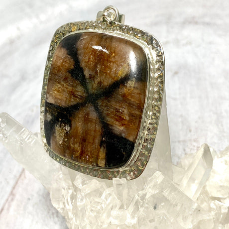 Chiastolite rectangular pendant KPGJ3409 - Nature's Magick