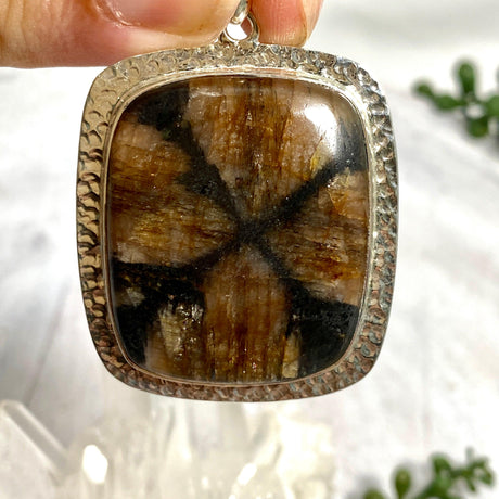 Chiastolite rectangular pendant KPGJ3409 - Nature's Magick