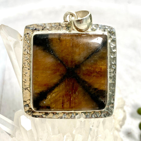 Chiastolite square pendant KPGJ3410 - Nature's Magick