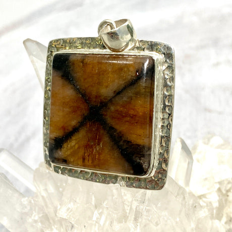 Chiastolite square pendant KPGJ3410 - Nature's Magick