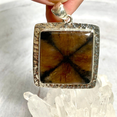 Chiastolite square pendant KPGJ3410 - Nature's Magick