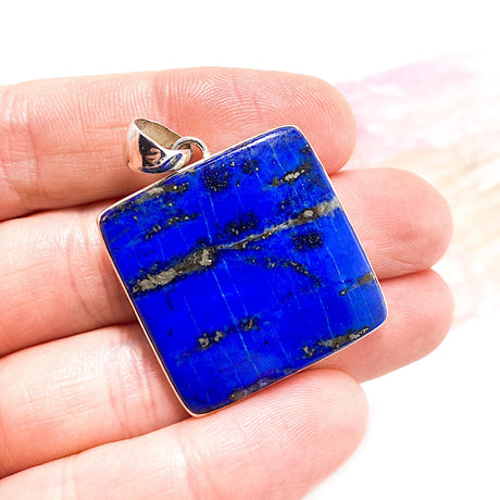 Chiliean Lapis Lazuli Square Pendant KPGJ2082 - Nature's Magick