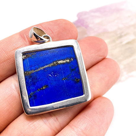 Chiliean Lapis Lazuli Square Pendant KPGJ2082 - Nature's Magick