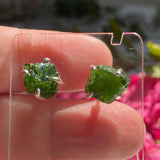 Chrome Diopside raw stud earrings KEGJ1189 - Nature's Magick