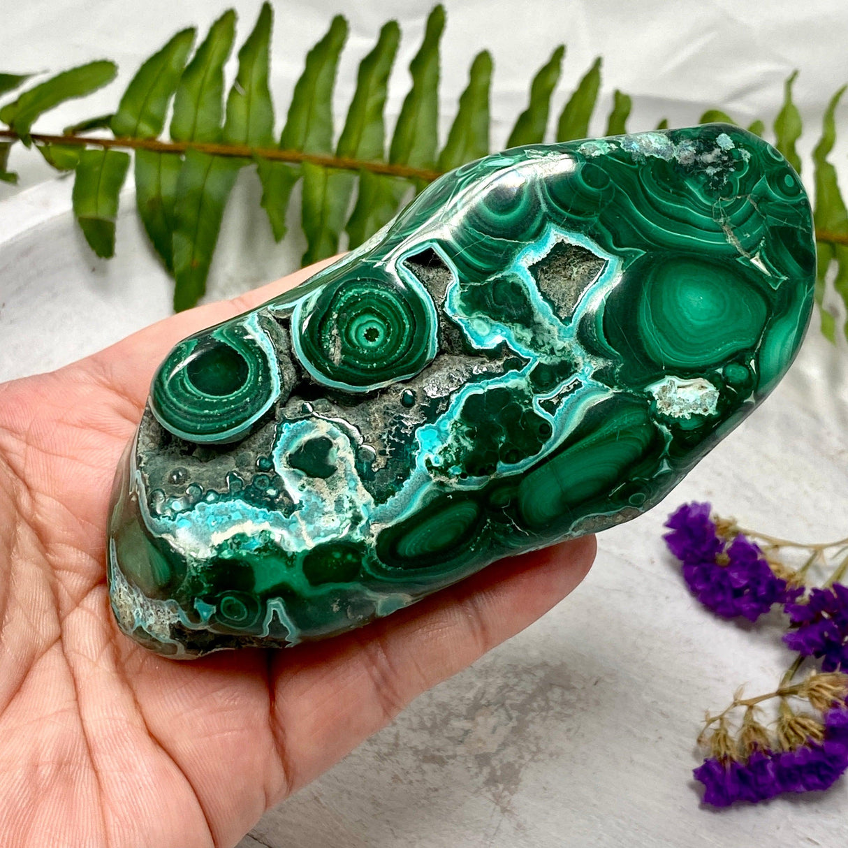 Chrysocolla & Malachite Freeform CR2876 - Nature's Magick