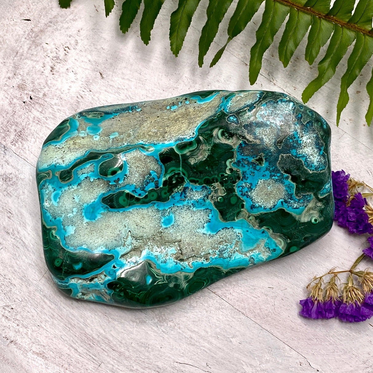 Chrysocolla & Malachite Freeform CR2879 - Nature's Magick