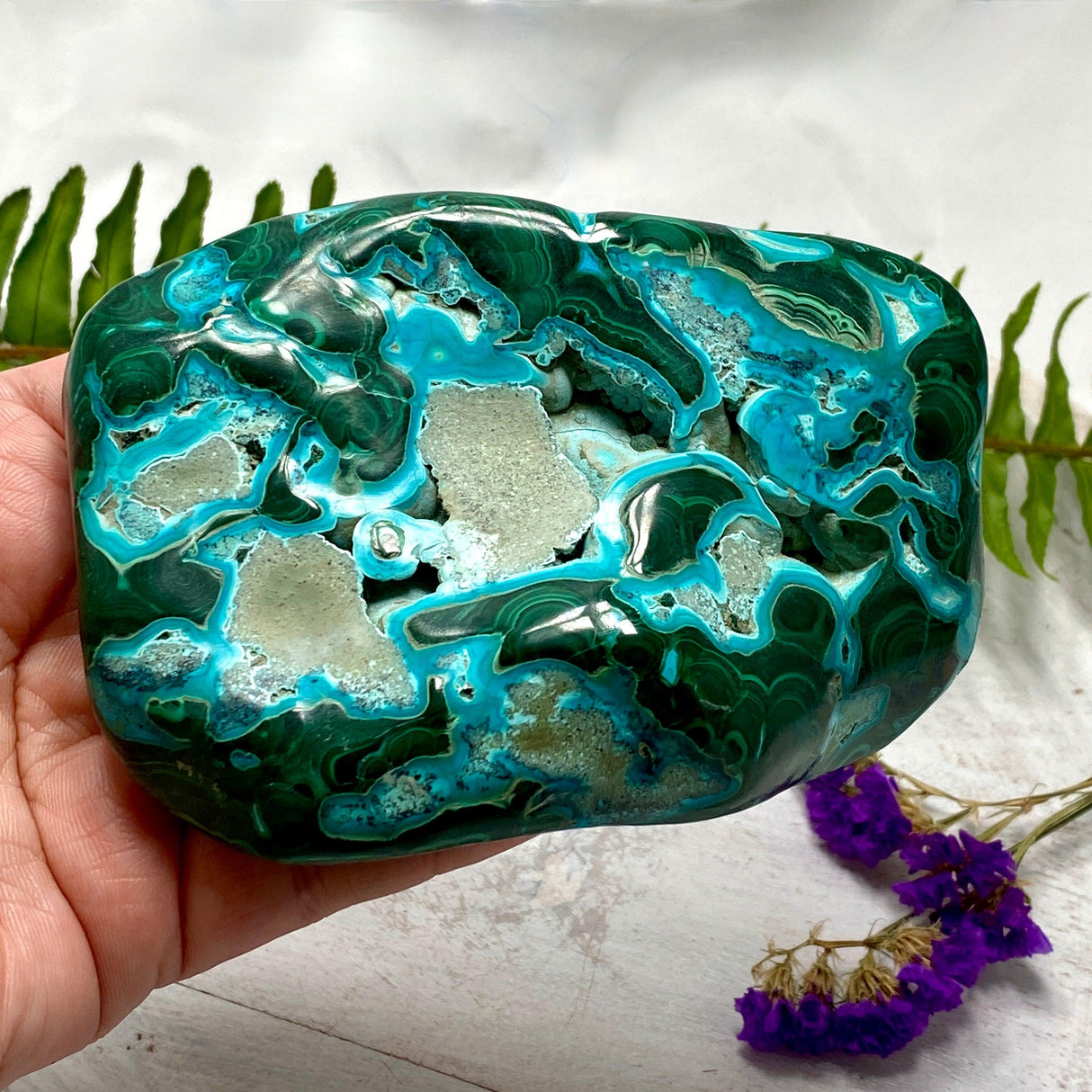 Chrysocolla & Malachite Freeform CR2879 - Nature's Magick