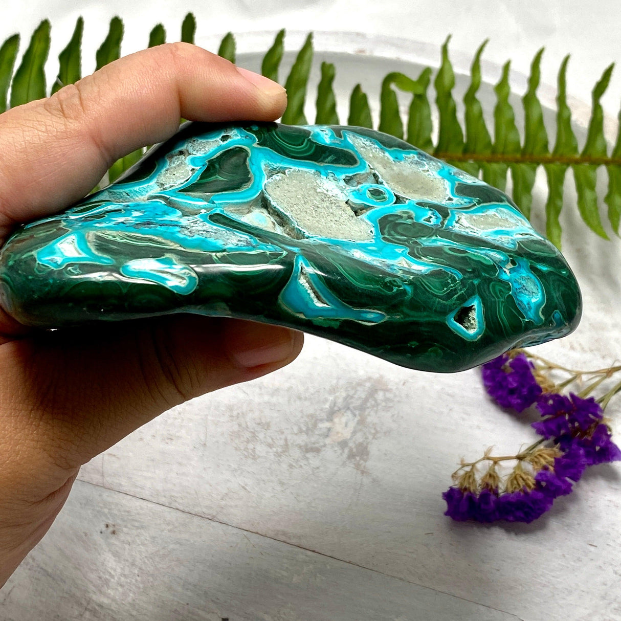 Chrysocolla & Malachite Freeform CR2879 - Nature's Magick